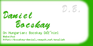 daniel bocskay business card